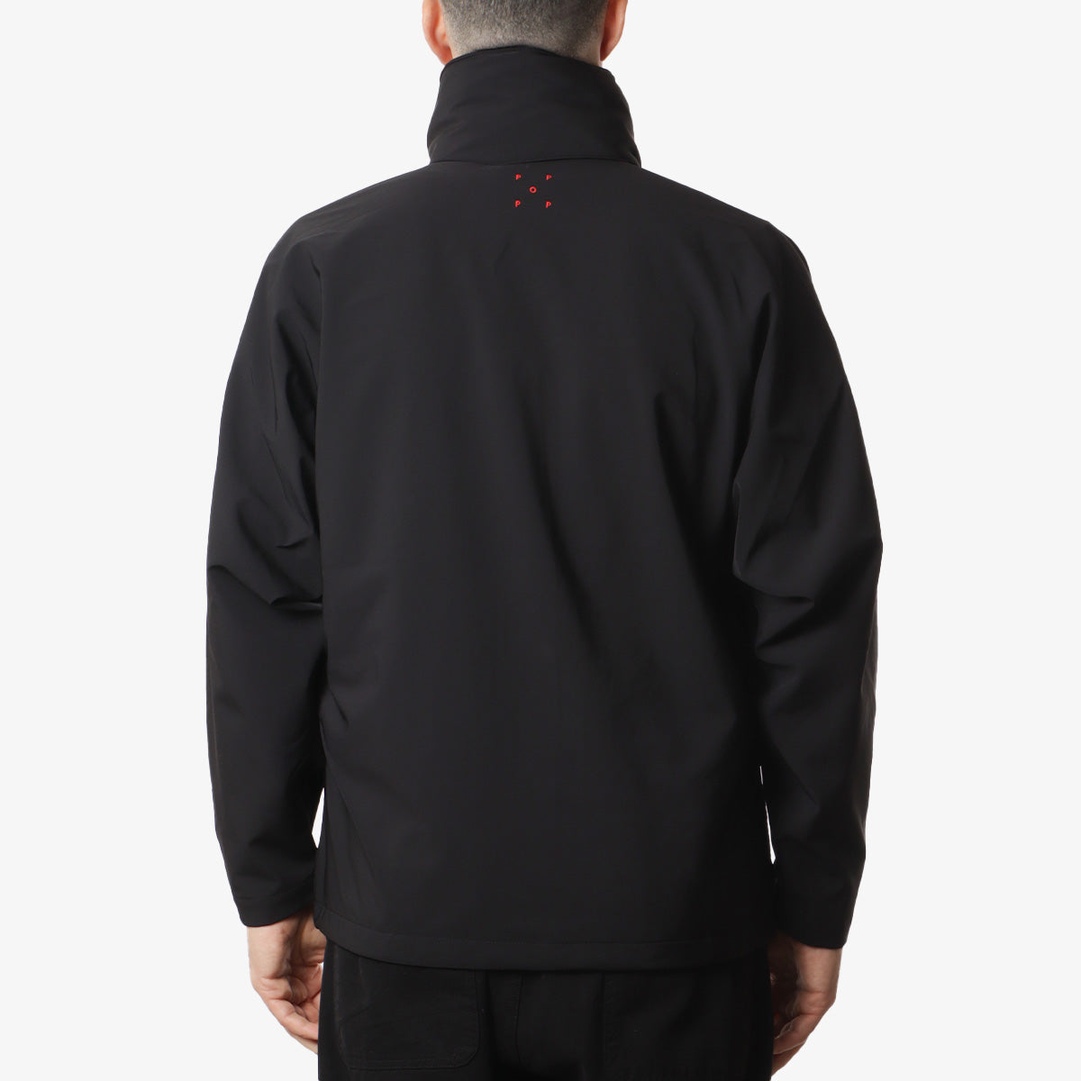 Pop Trading Company Popshell Jacket, Black, Detail Shot 6