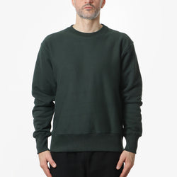 thumbnail Power Goods Super Weight Crewneck Sweatshirt, Forest Green, Detail Shot 1