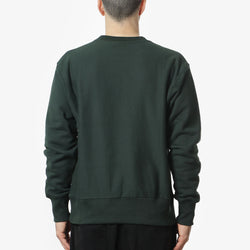 thumbnail Power Goods Super Weight Crewneck Sweatshirt, Forest Green, Detail Shot 3