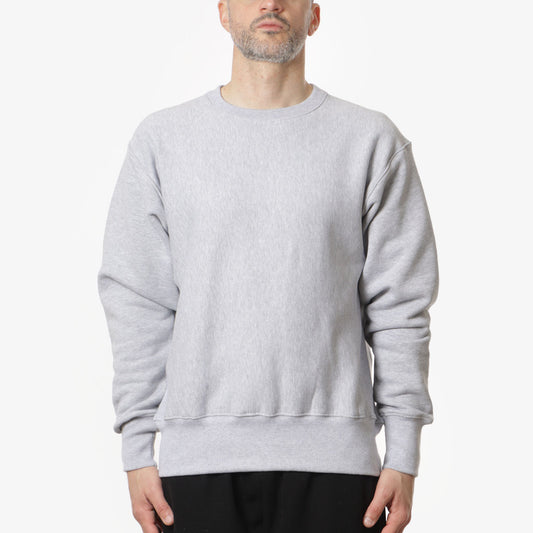 Power Goods Super Weight Crewneck Sweatshirt, Heather Grey, Detail Shot 1