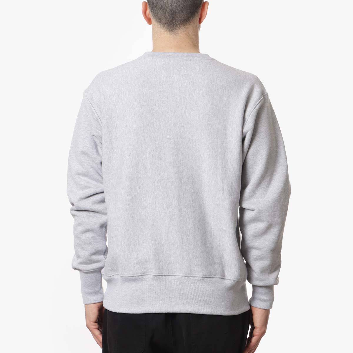 Power Goods Super Weight Crewneck Sweatshirt, Heather Grey, Detail Shot 3