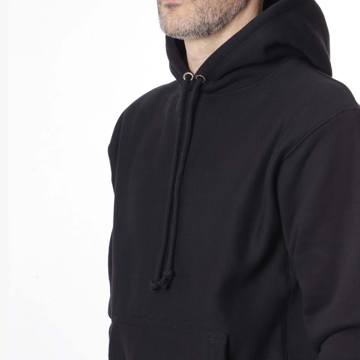 Power Goods Super Weight Hoodie, Black, Detail Shot 2