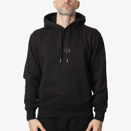 Purple Mountain Observatory Garment Dye Hoodie, Black, Detail Shot 1