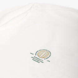 thumbnail Purple Mountain Observatory Globe T-Shirt, White, Detail Shot 4