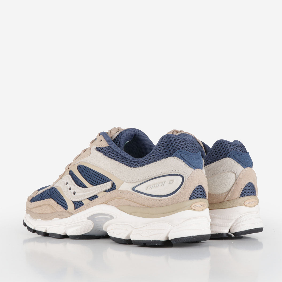 main Saucony Pro Grid Omni 9 Shoes, Beige Blue, Detail Shot 3