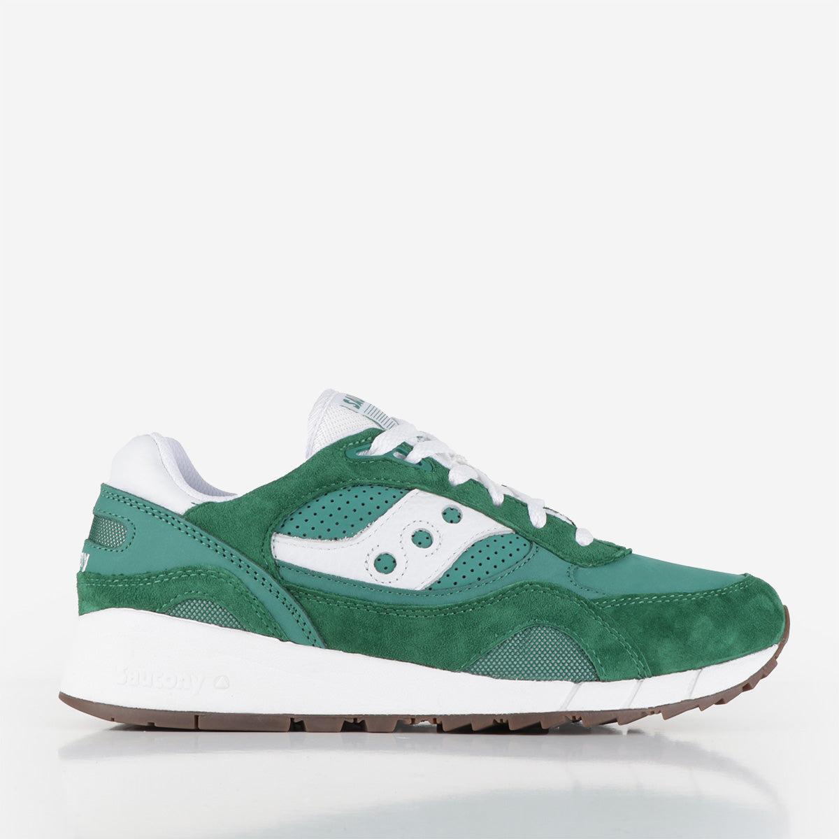 main Saucony Shadow 6000 Shoes, Green/White, Detail Shot 1