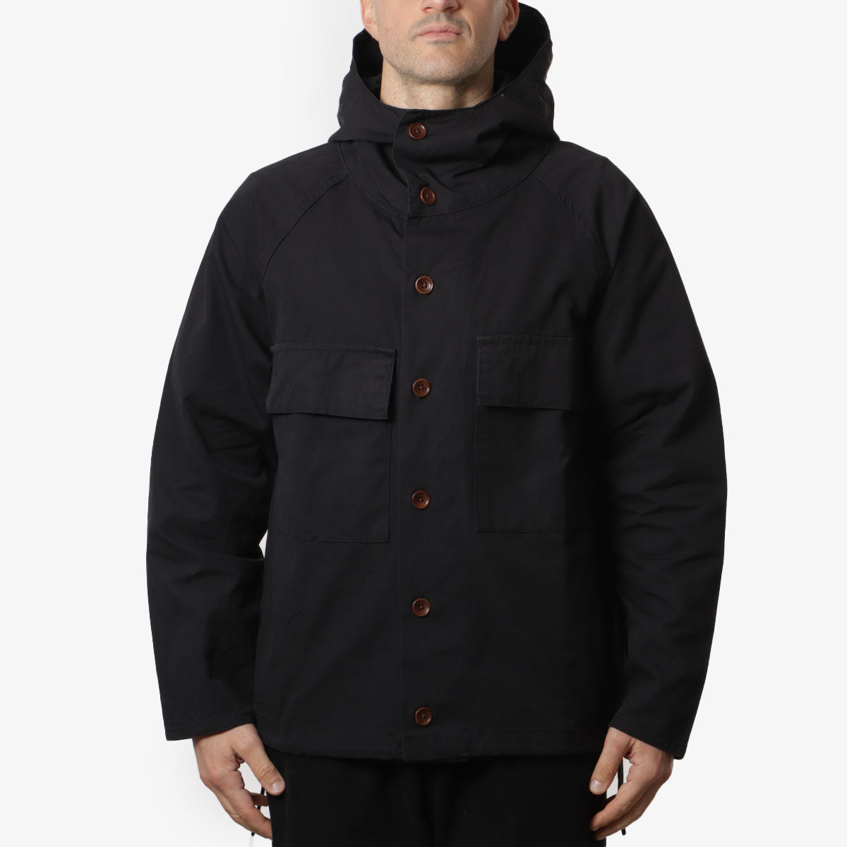 main Service Works Allotment Parka, Black, Detail Shot 1