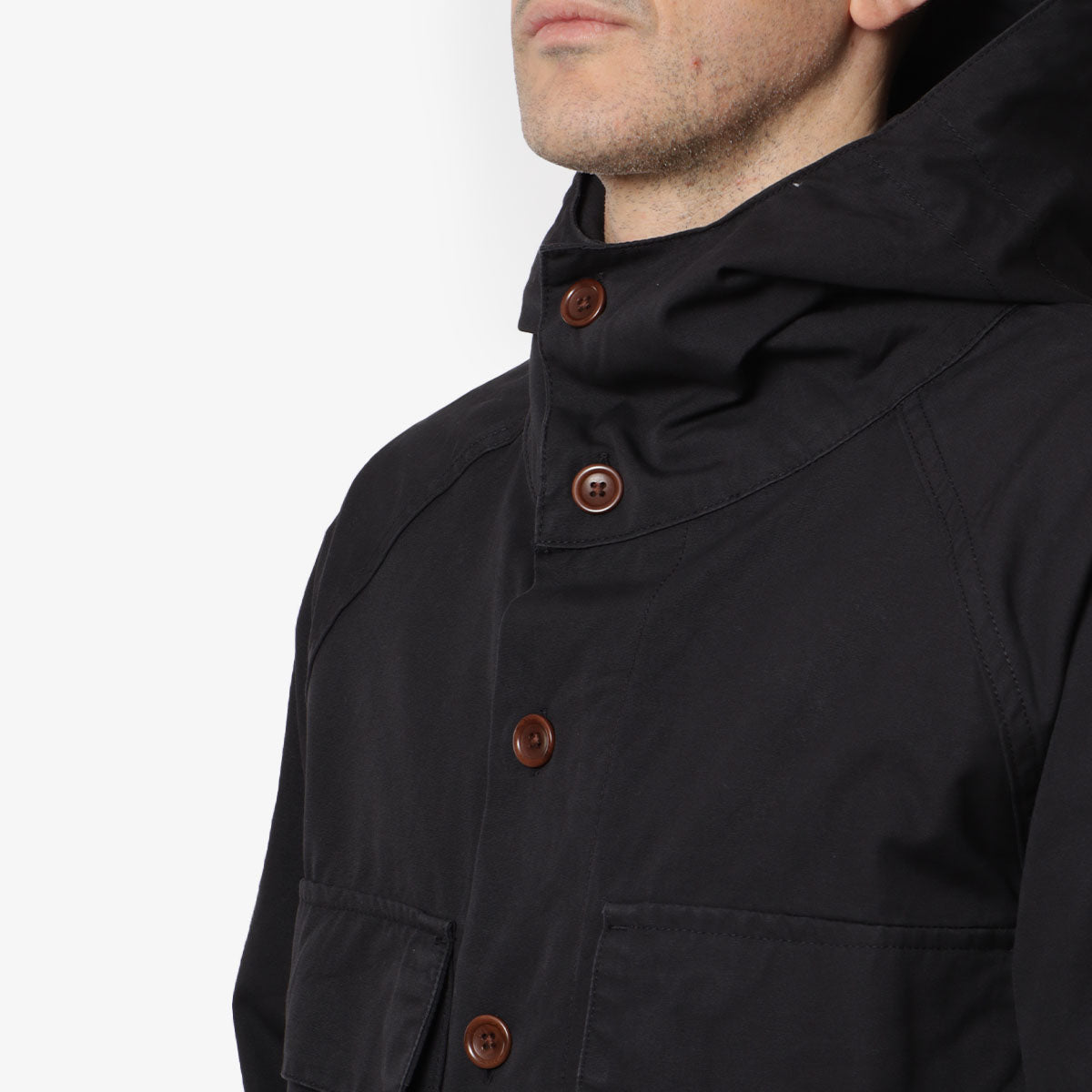 Service Works Allotment Parka, Black, Detail Shot 2