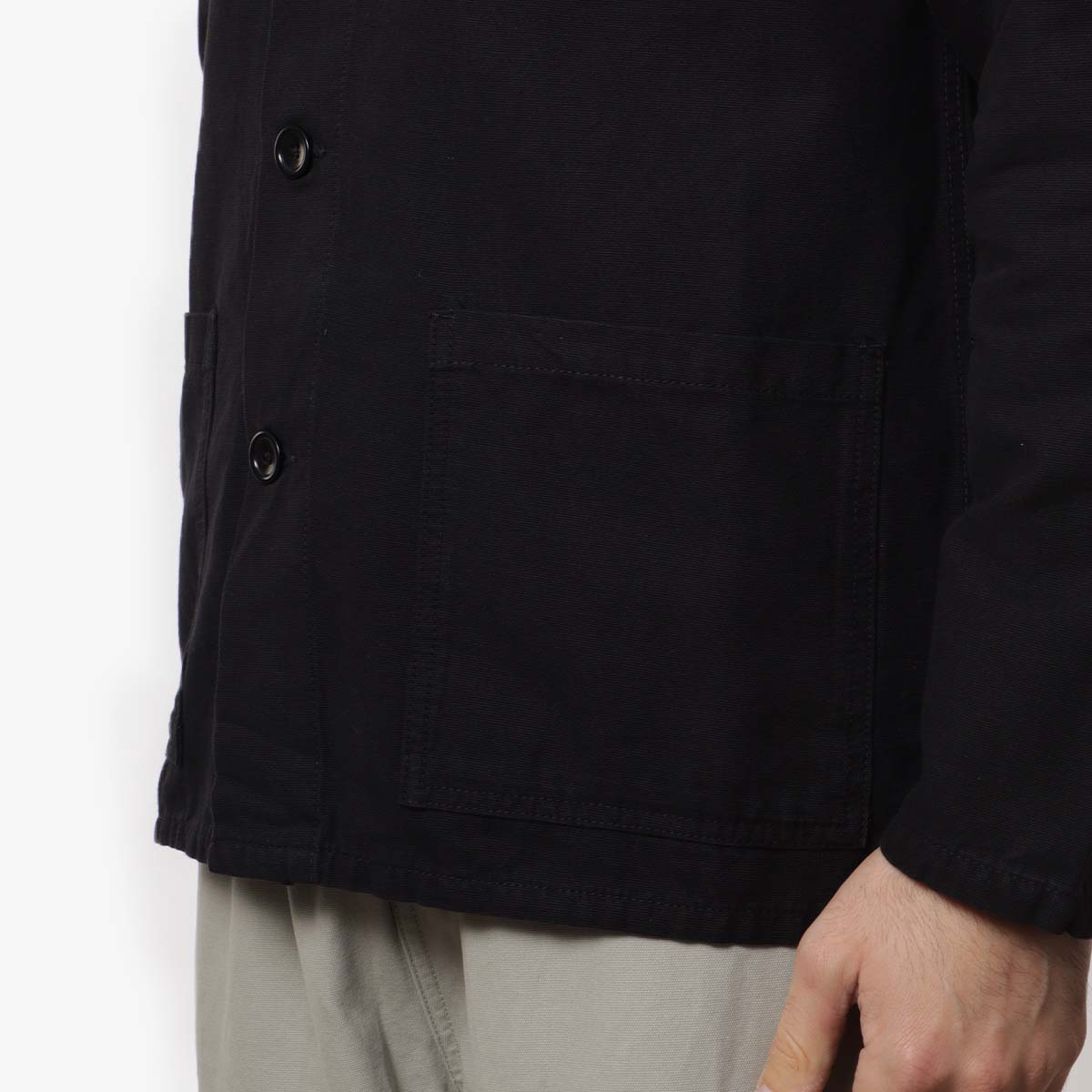 Service Works Classic Coverall Jacket, Black, Detail Shot 3