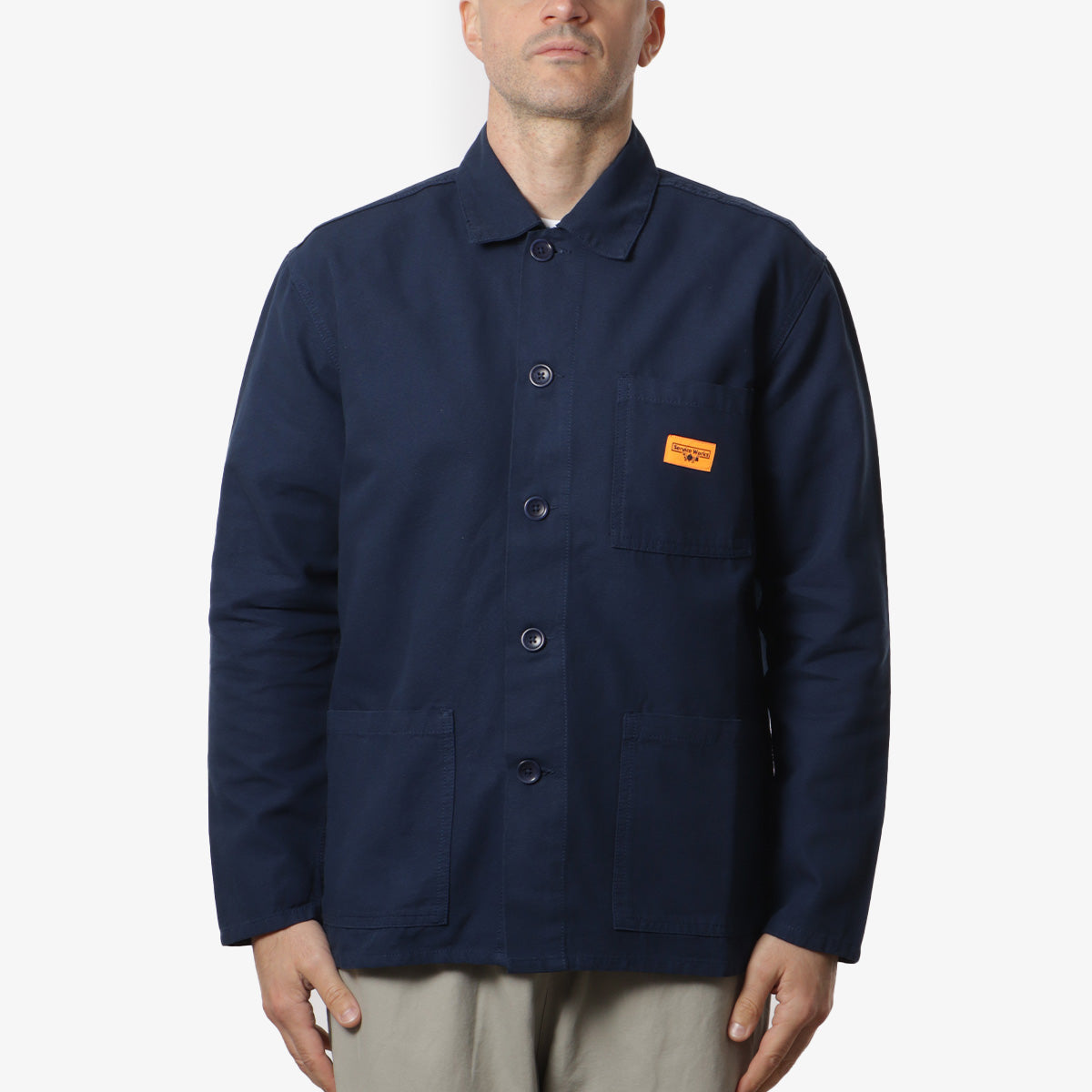 main Service Works Classic Coverall Jacket, Navy, Detail Shot 1