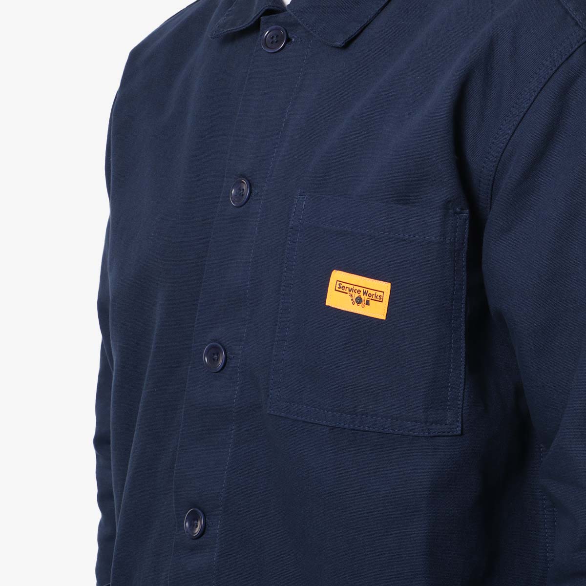 Service Works Classic Coverall Jacket, Navy, Detail Shot 2