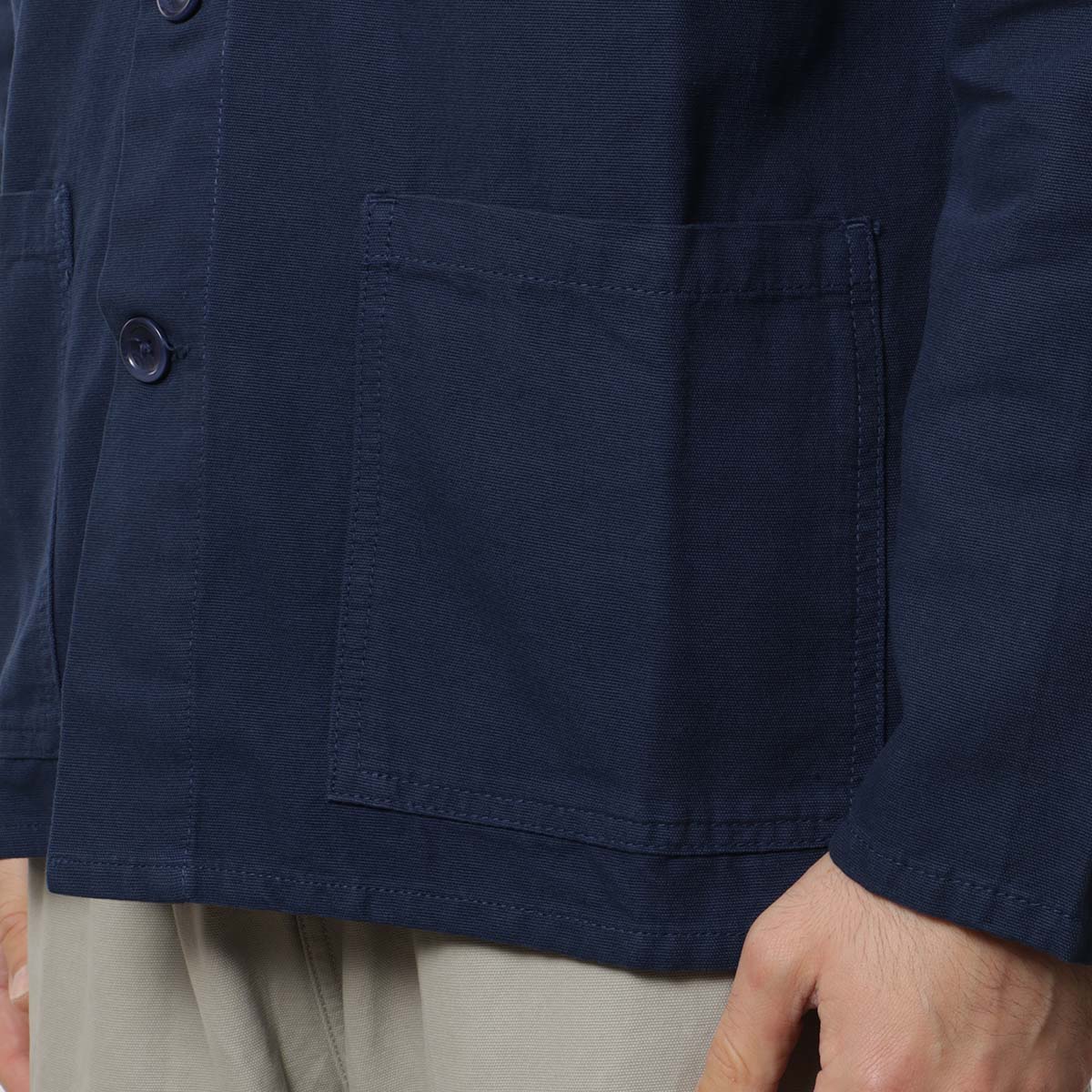 Service Works Classic Coverall Jacket, Navy, Detail Shot 3