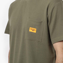 thumbnail Service Works Waffle Pocket T-Shirt, Olive, Detail Shot 2