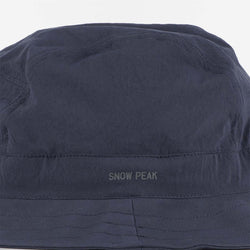 thumbnail Snow Peak Breathable Quick Dry Hat, Navy, Detail Shot 2