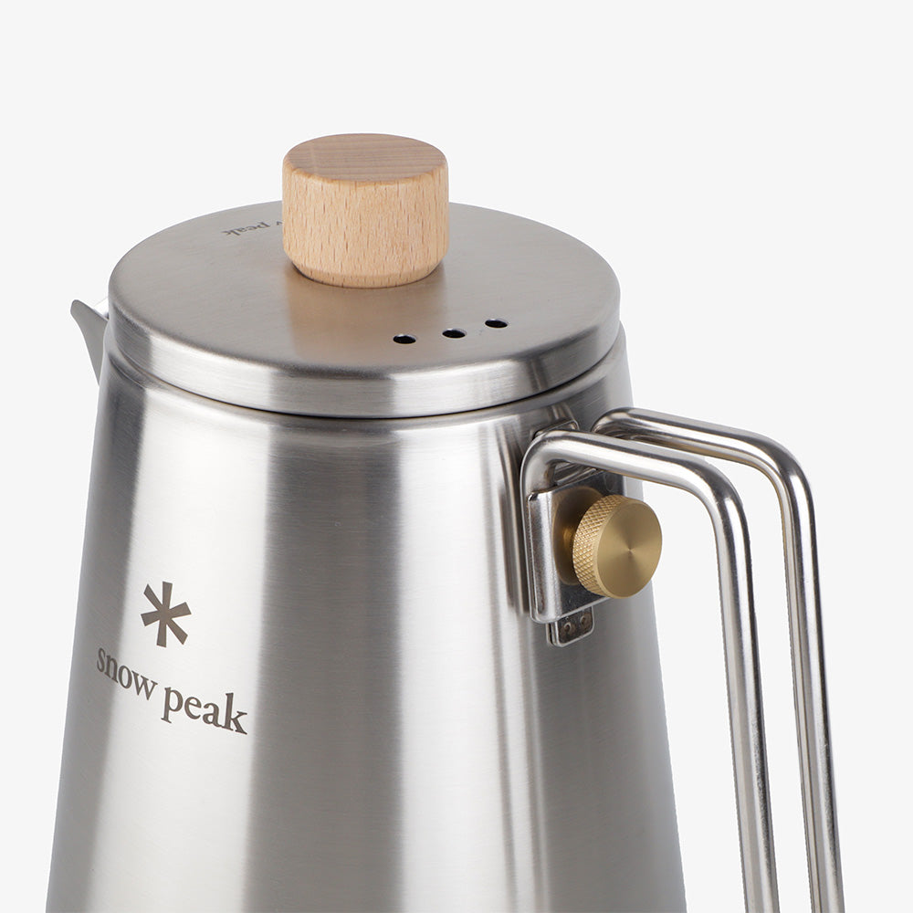 Snow Peak Field Barista Kettle, Stainless Steel, Detail Shot 3