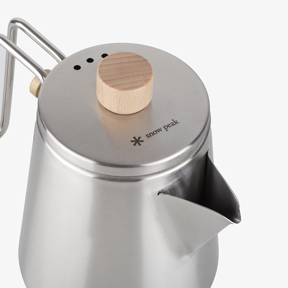 Snow Peak Field Barista Kettle, Stainless Steel, Detail Shot 4