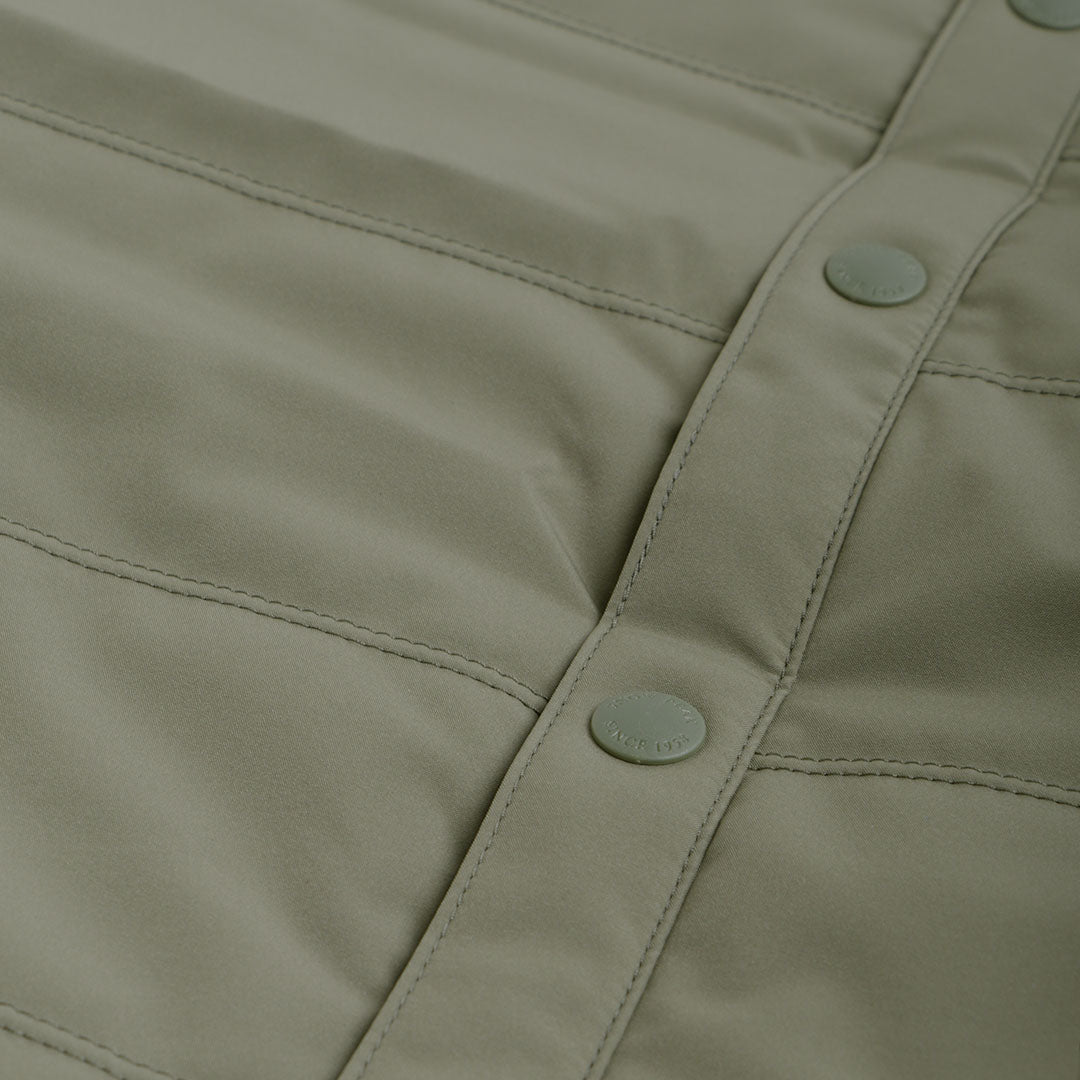 main Snow Peak Flexible Insulated Shirt, Olive, Detail Shot 5