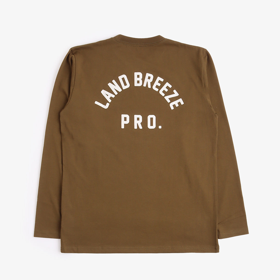 main Snow Peak Land Breeze Long Sleeve T-Shirt, Olive, Detail Shot 1