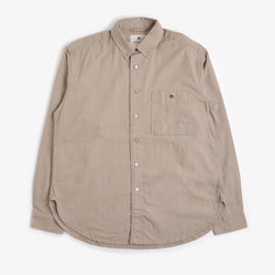 thumbnail Snow Peak OG Cotton Poplin Shirt, Beige, Detail Shot 1