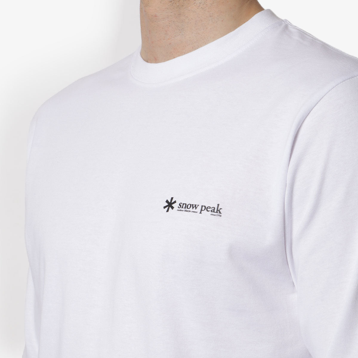 Snow Peak SP One Point Logo Long Sleeve T-Shirt