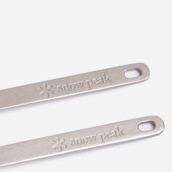 thumbnail Snow Peak Titanium Fork & Spoon Set, Purple, Detail Shot 5