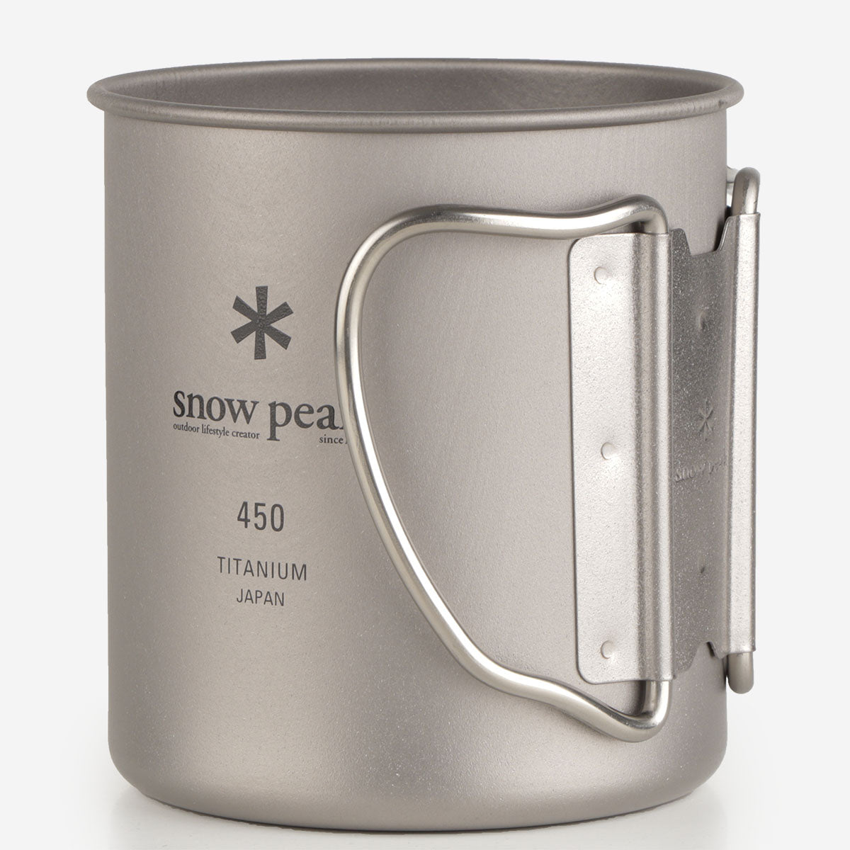 main Snow Peak Titanium Single Wall 450 Mug, Titanium, Detail Shot 2