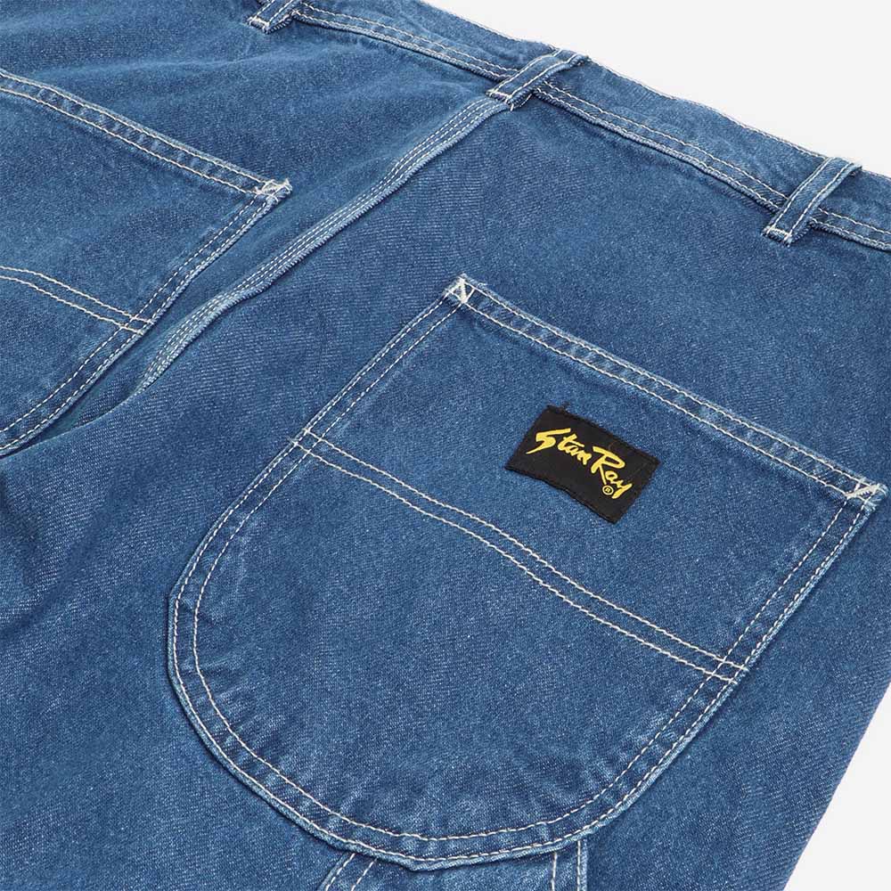 main Stan Ray 80s Painter Pant, Mid Stonewash Denim, Detail Shot 5