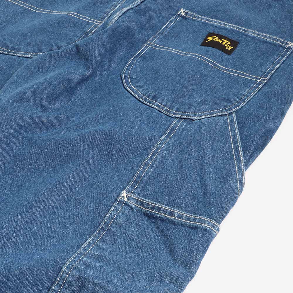 main Stan Ray 80s Painter Pant, Mid Stonewash Denim, Detail Shot 6