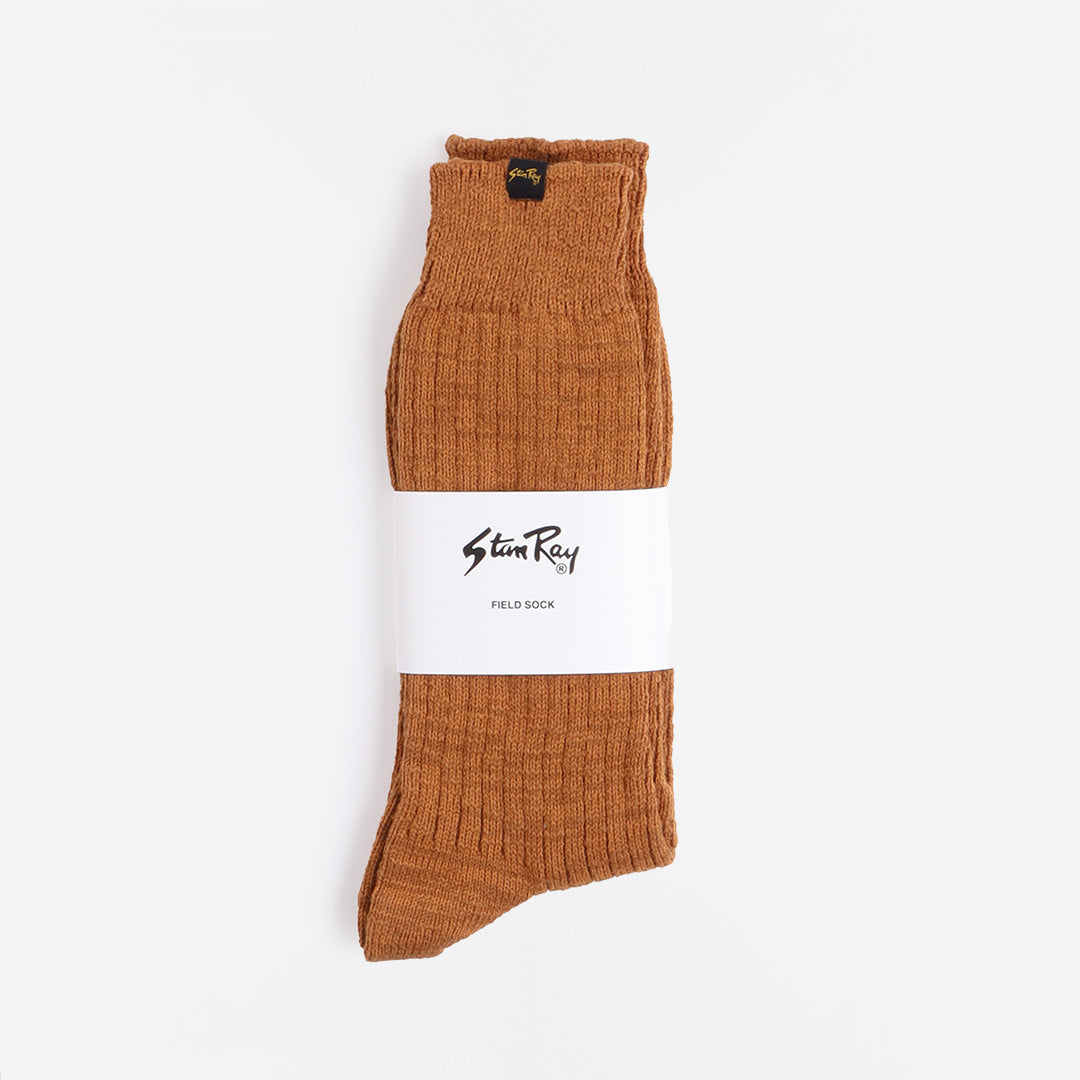 main Stan Ray Field Socks, Khaki Gold, Detail Shot 2