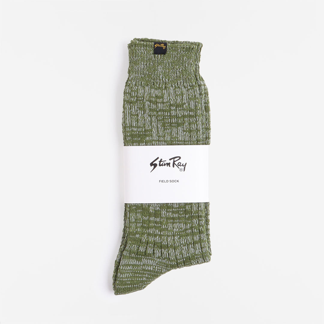 main Stan Ray Field Socks, Natural Olive, Detail Shot 2