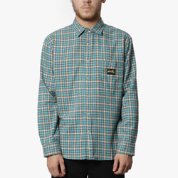 thumbnail Stan Ray Flannel Shirt, Aqua Plaid, Detail Shot 1