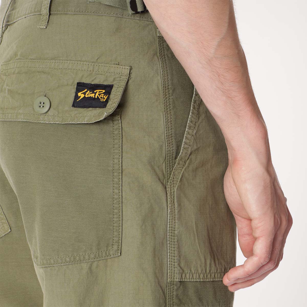 Stan Ray K Pant, Olive Mix RS Sateen, Detail Shot 3