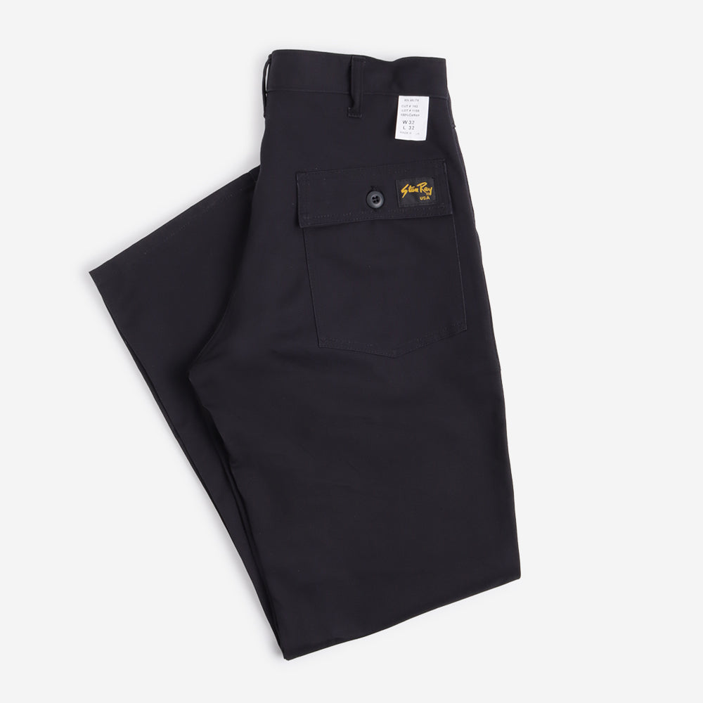 main Stan Ray OG Loose Fit Fatigue Pant - 1100 Series, Black Twill, Detail Shot 5