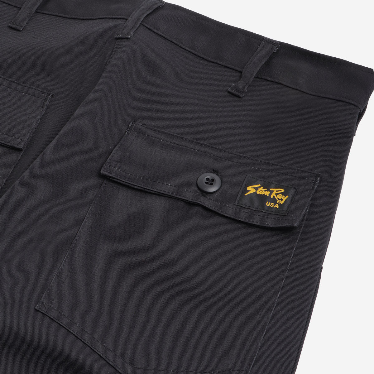 main Stan Ray OG Loose Fit Fatigue Pant - 1100 Series, Black Twill, Detail Shot 9