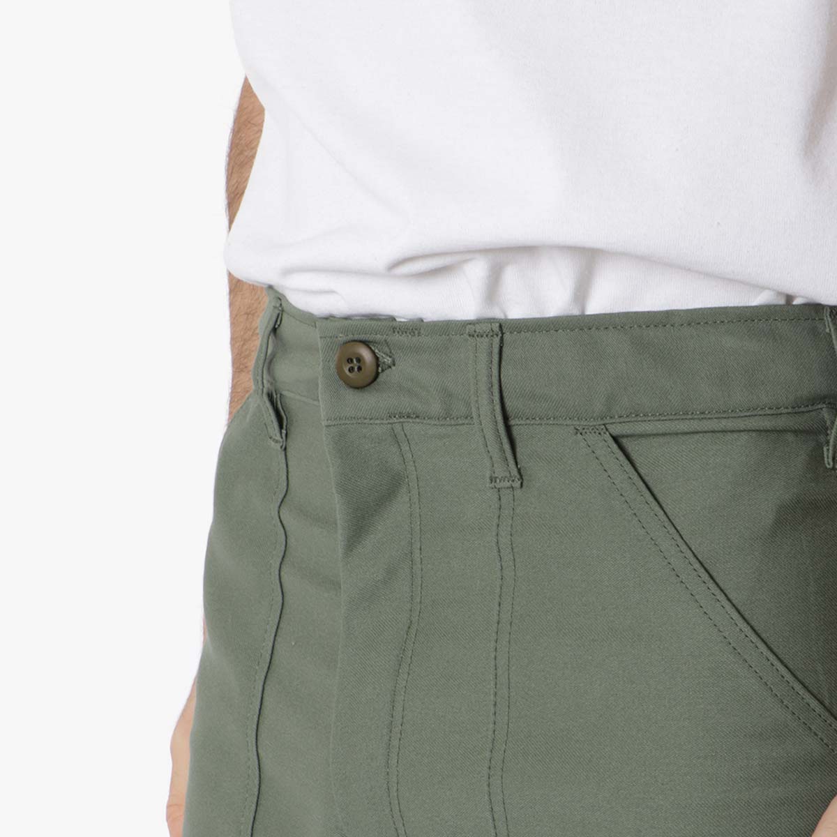 Stan Ray OG Loose Fit Fatigue Pant - 1100 Series, Olive Sateen, Detail Shot 3