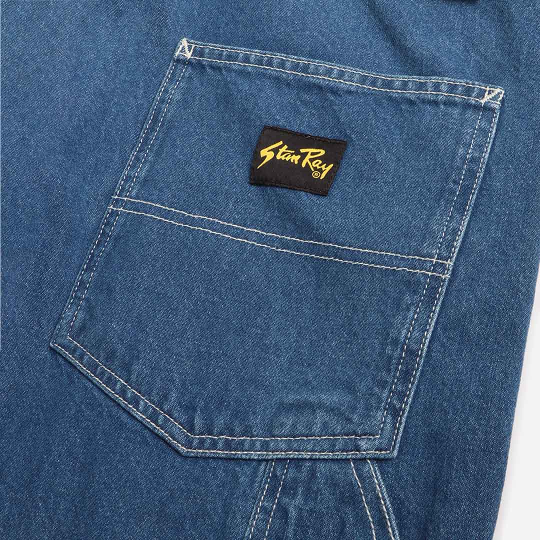 main Stan Ray OG Painter Pant, Mid Stonewash Denim, Detail Shot 5