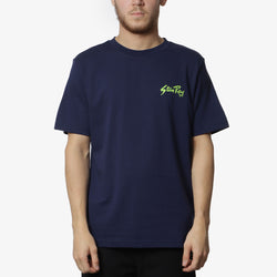 thumbnail Stan Ray Stan OG T-Shirt, Navy Lime Green, Detail Shot 2