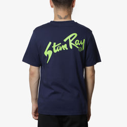 thumbnail Stan Ray Stan OG T-Shirt, Navy Lime Green, Detail Shot 1