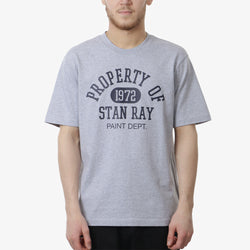 thumbnail Stan Ray Paint Dept T-Shirt, Grey, Detail Shot 1