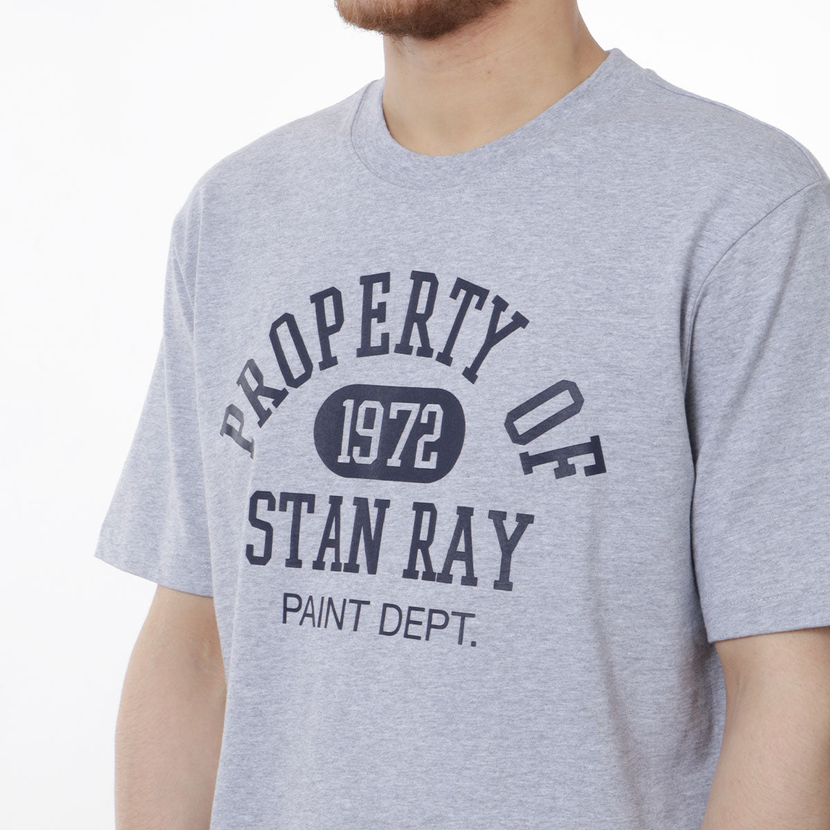 main Stan Ray Paint Dept T-Shirt, Grey, Detail Shot 2