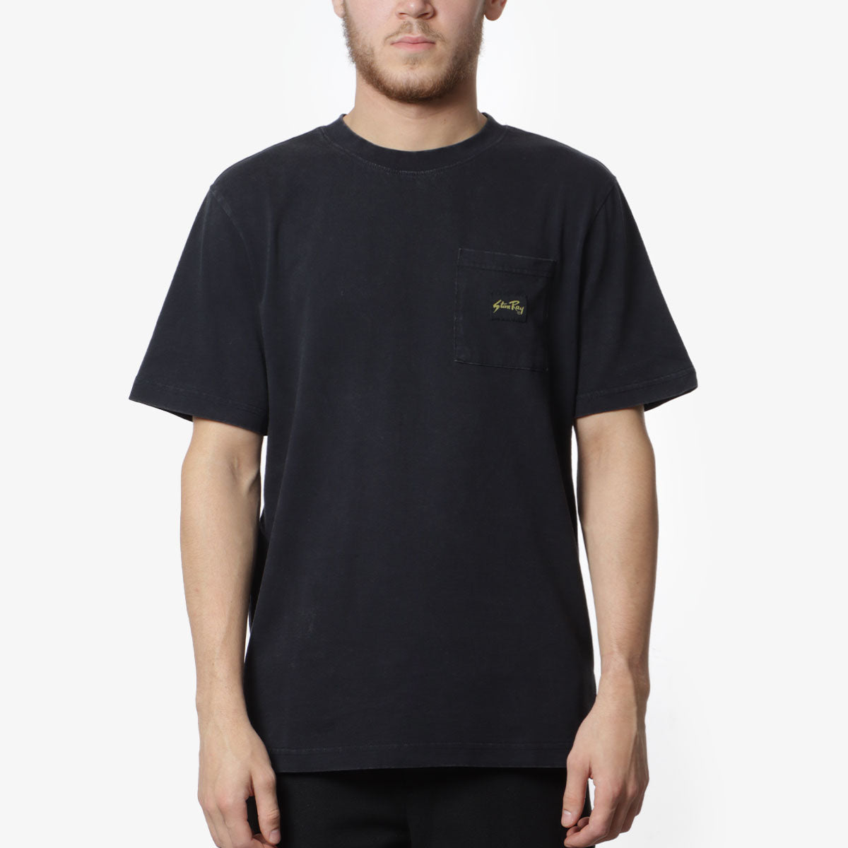 Stan Ray Patch Pocket T-Shirt, Washed Black, Detail Shot 1