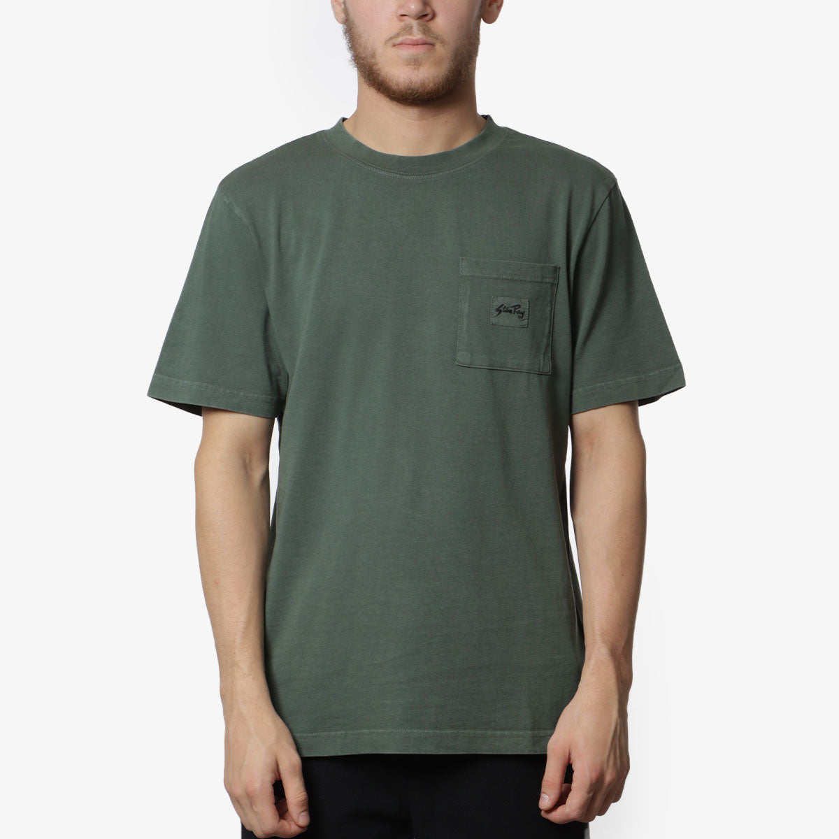 Stan Ray Patch Pocket T-Shirt, Washed Green, Detail Shot 1