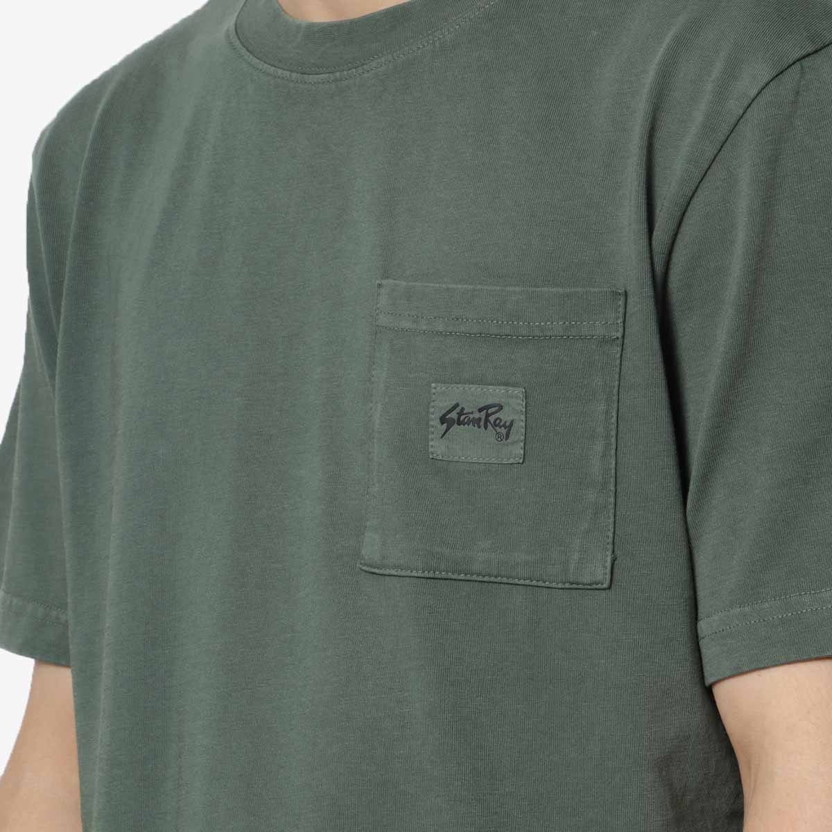 Stan Ray Patch Pocket T-Shirt, Washed Green, Detail Shot 2