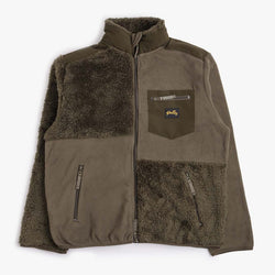 thumbnail Stan Ray Patchwork Fleece Jacket, Olive, Detail Shot 1