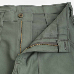 thumbnail Stan Ray Slim Fit 4 Pocket Fatigue Pant - 1300 series, Olive Sateen, Detail Shot 4