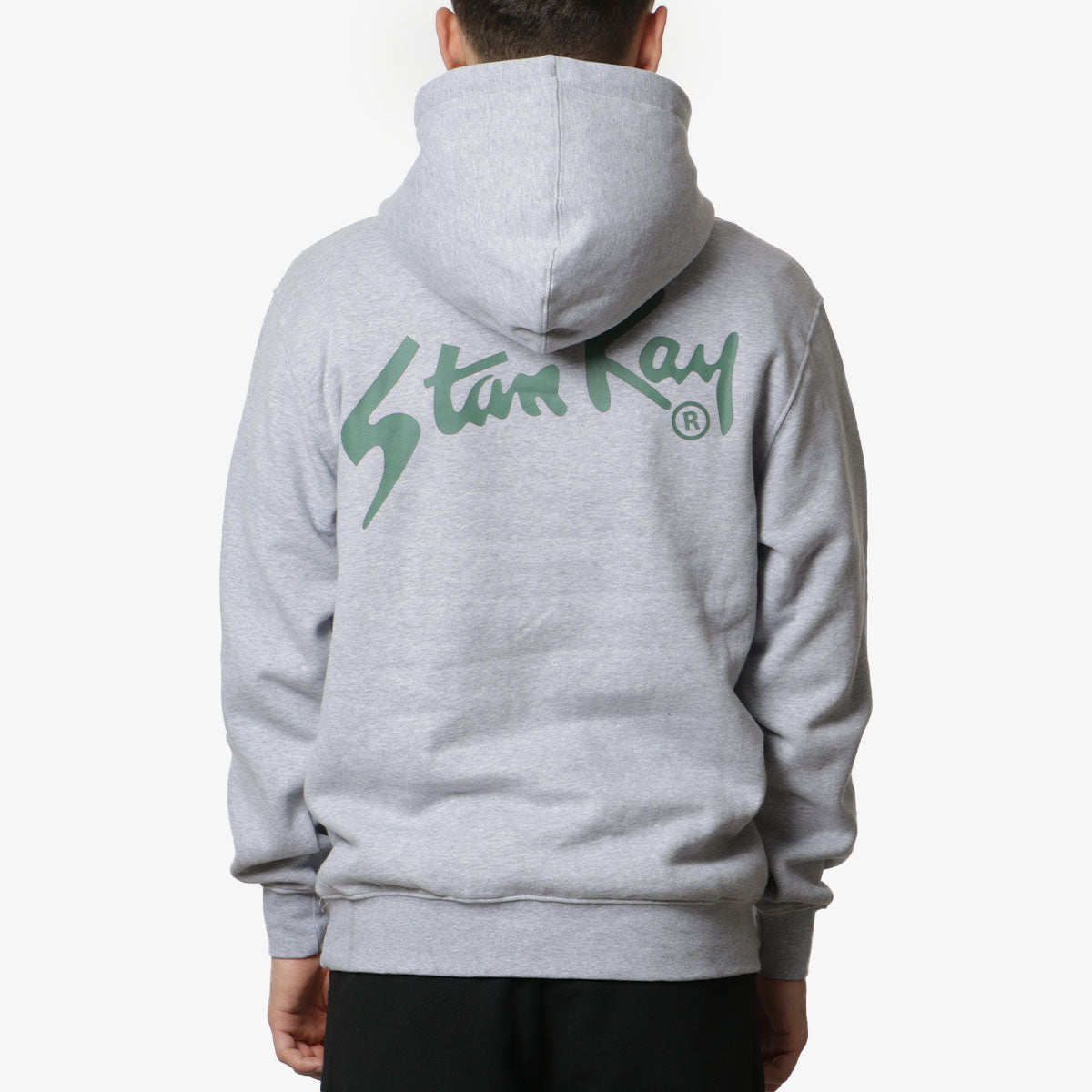 Stan Ray Stan OG Hoodie, Grey Marl Green, Detail Shot 3