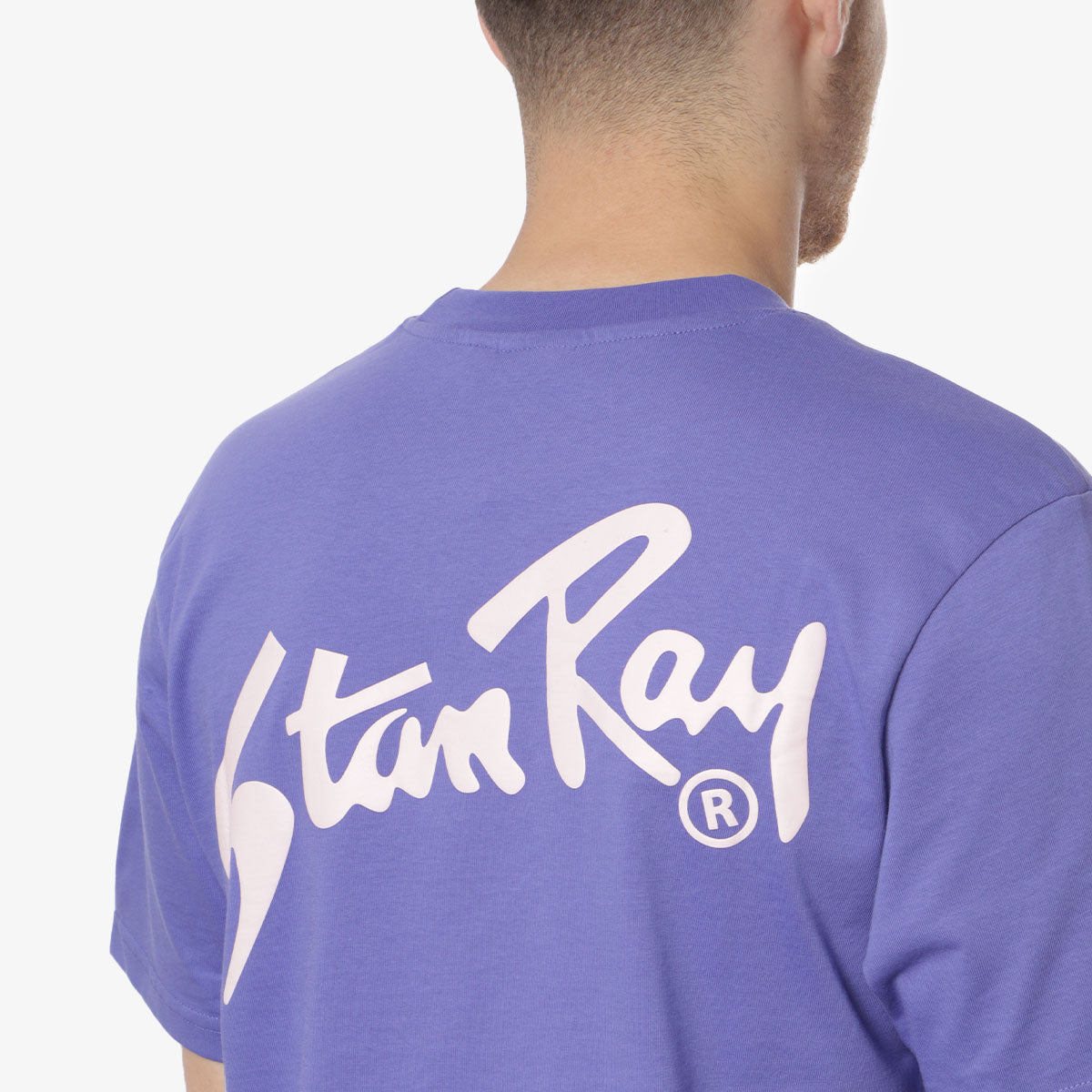 main Stan Ray Stan T-Shirt, Blue Iris, Detail Shot 4