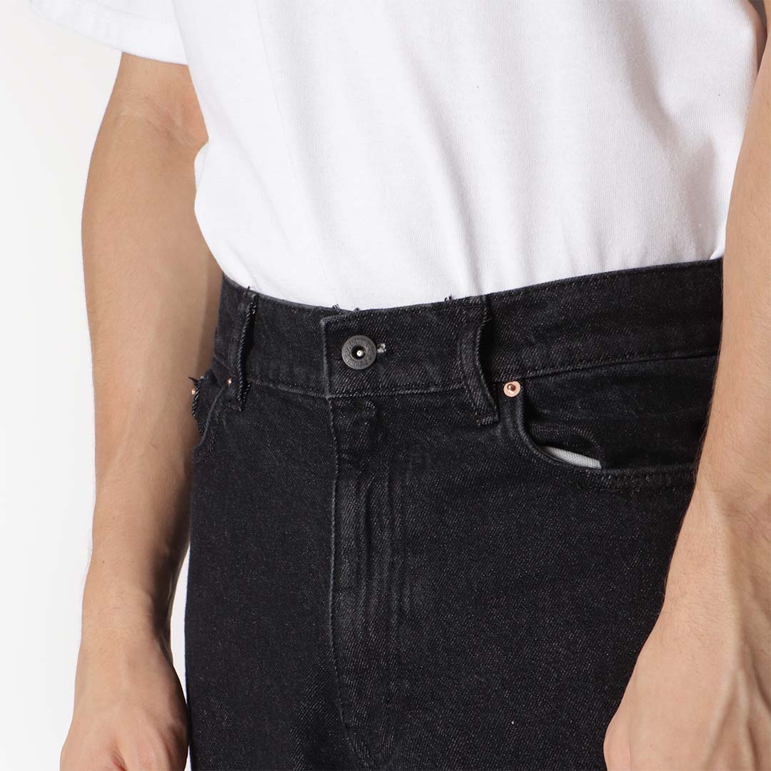 Stan Ray Wide 5 Pant, Charcoal Denim, Detail Shot 2