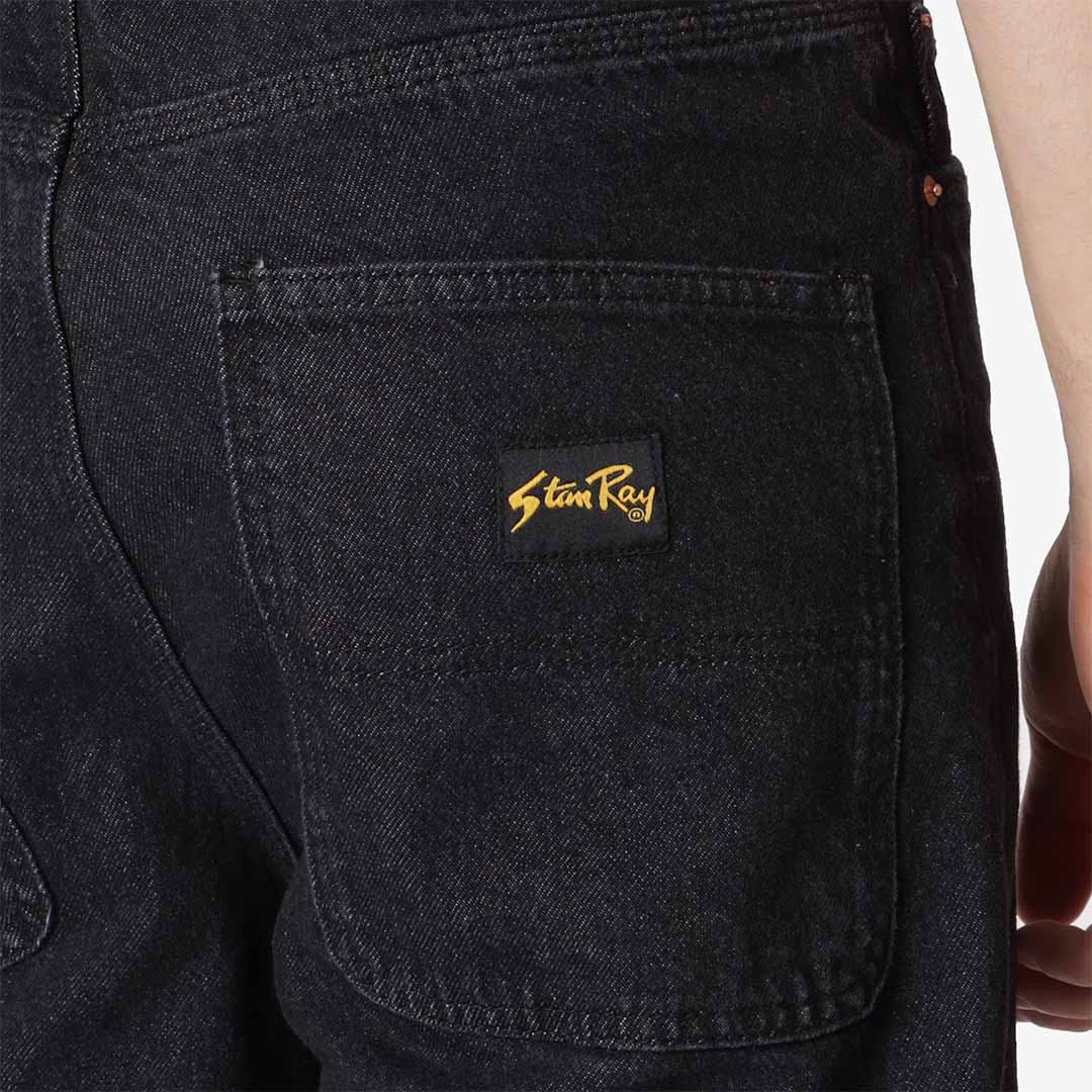 Stan Ray Wide 5 Pant, Charcoal Denim, Detail Shot 3