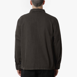 thumbnail Stan Ray Zip Shirt, Overdyed Charcoal Hickory, Detail Shot 4